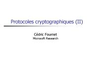 Protocoles cryptographiques II