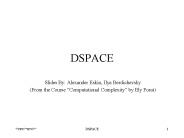 Slides By: Alexander Eskin, Ilya Berdichevsky