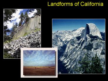 Landforms of California