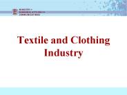 Textile and Clothing Industry