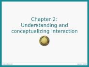 Chapter 2: Understanding and conceptualizing interaction