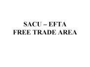 SACU EFTA FREE TRADE AREA