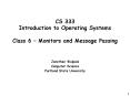 CS 333 Introduction to Operating Systems  Class 6  PowerPoint PPT Presentation