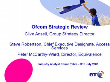 Ofcom Strategic Review