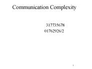 Communication Complexity