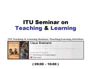 ITU Seminar on Teaching