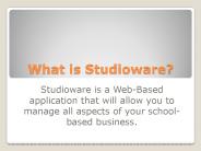 What is Studioware?