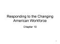 Responding to the Changing American Workforce PowerPoint PPT Presentation