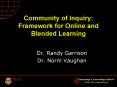 Community of Inquiry: Framework for Online and Blended Learning PowerPoint PPT Presentation