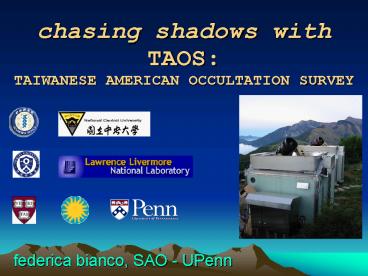 chasing shadows with TAOS: TAIWANESE AMERICAN OCCULTATION SURVEY