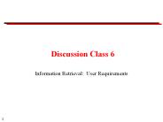 Discussion Class 6
