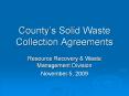 Countys Solid Waste Collection Agreements PowerPoint PPT Presentation