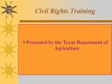 Civil Rights Training