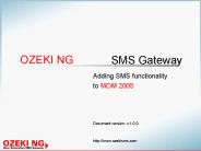 Adding SMS functionality