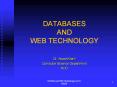 DATABASES AND WEB TECHNOLOGY PowerPoint PPT Presentation
