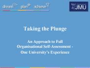 Taking the Plunge
