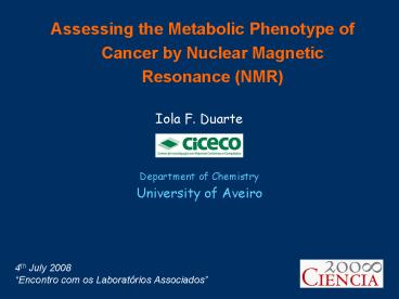 Department of Chemistry