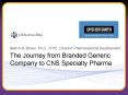 The Journey from Branded Generic Company to CNS Specialty Pharma PowerPoint PPT Presentation
