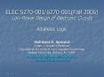 ELEC 5270-001/6270-001(Fall 2006) Low-Power Design of Electronic Circuits Adiabatic Logic PowerPoint PPT Presentation