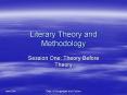 Literary Theory and Methodology PowerPoint PPT Presentation