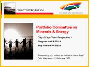 Portfolio Committee on Minerals