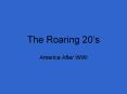 The Roaring 20 PowerPoint PPT Presentation