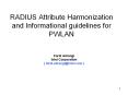 RADIUS%20Attribute%20Harmonization%20and%20Informational%20guidelines%20for%20PWLAN PowerPoint PPT Presentation