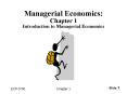 Managerial Economics: Chapter 1 Introduction to Managerial Economics PowerPoint PPT Presentation