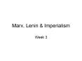 Marx, Lenin PowerPoint PPT Presentation