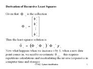 Derivation%20of%20Recursive%20Least%20Squares