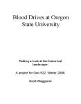 Blood Drives at Oregon State University PowerPoint PPT Presentation