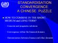STANDARDISATION CONVERGENCE: A CHINESE PUZZLE PowerPoint PPT Presentation