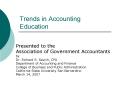 Trends in Accounting Education PowerPoint PPT Presentation