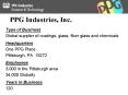 PPG Industries, Inc' PowerPoint PPT Presentation
