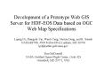 Development of a Prototype Web GIS Server for HDF-EOS Data based on OGC Web Map Specifications PowerPoint PPT Presentation
