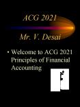 ACG 2021 Mr' V' Desai PowerPoint PPT Presentation