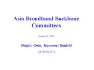 Asia Broadband Backbone Committees
