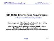 SIP-H.323 Interworking Requirements