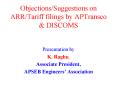 ObjectionsSuggestions on ARRTariff filings by APTransco PowerPoint PPT Presentation