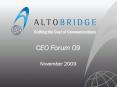 CEO Forum 09 PowerPoint PPT Presentation