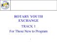 ROTARY YOUTH EXCHANGE PowerPoint PPT Presentation