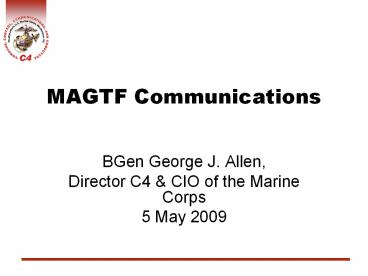 MAGTF Communications