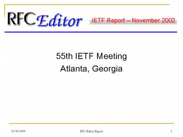 55th IETF Meeting