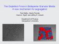 The Depletion Force in Bidisperse Granular Media: A new mechanism for segregation PowerPoint PPT Presentation