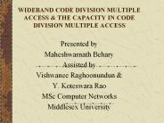 WIDEBAND CODE DIVISION MULTIPLE ACCESS