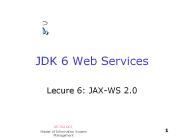 JDK 6 Web Services