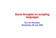 Some thoughts on scripting languages