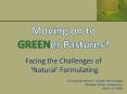 Moving on to GREENer Pastures PowerPoint PPT Presentation