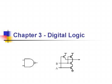 Chapter 3 - Digital Logic