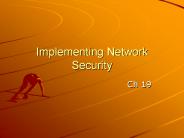 Implementing Network Security